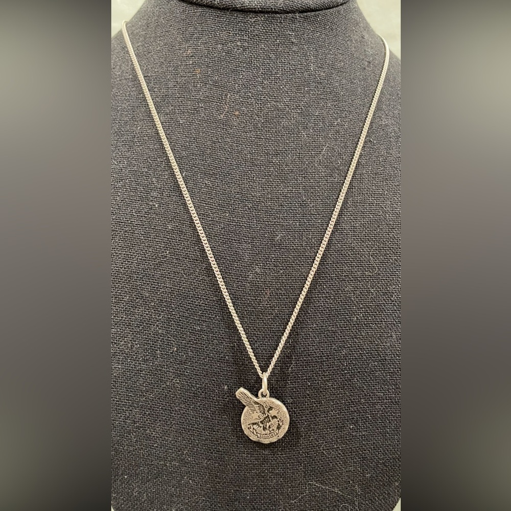 All Saints Sterling silver Pendant Necklace